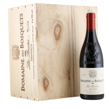 6 Flaschen Domaine des Bosquets La Colline Gigondas 2021 + original Holzkiste