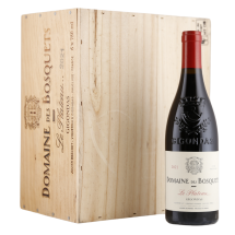 6 Flaschen Domaine des Bosquets Le Plateau Gigondas 2021 + original Holzkiste