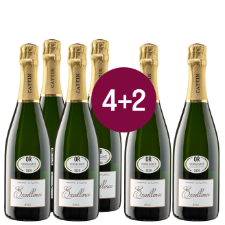 4+2 Superdeal Joseph Cattin Crémant d'Alsace Brut Excellence + versandkostenfrei (D) 