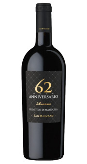 San Marzano 62 Anniversario Primitivo di Manduria Riserva 2019 