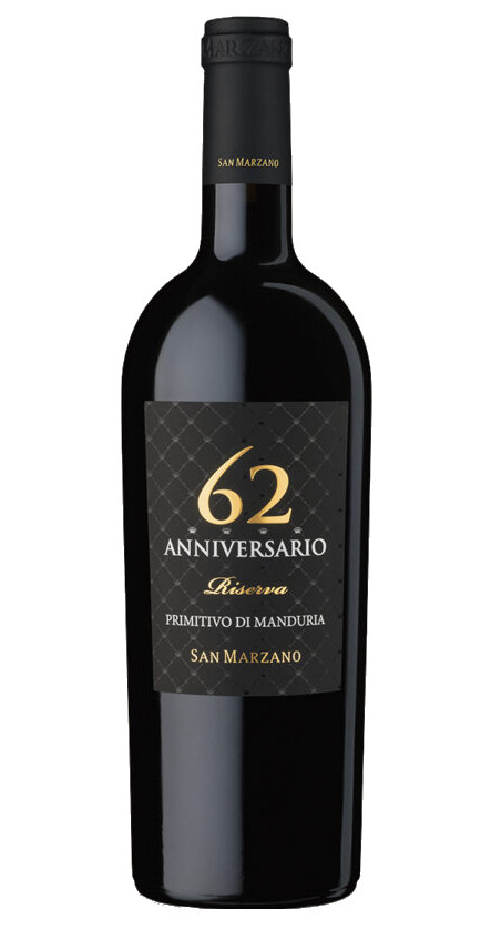 San Marzano 62 Anniversario Primitivo di Manduria Riserva 2019 IT011392 Silkes Weinkeller DE